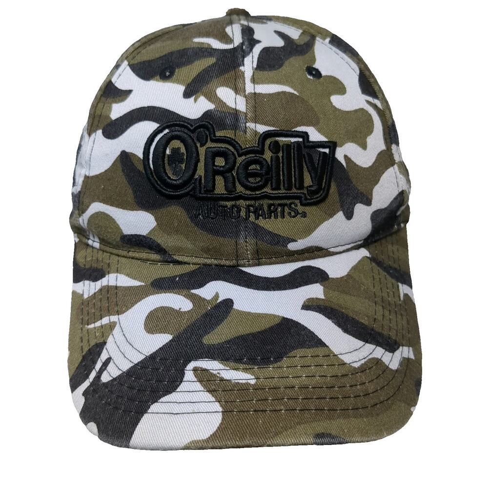 O'Reilly Auto Parts Baseball Cap Green Camo One Size Strapback Hat Corporate